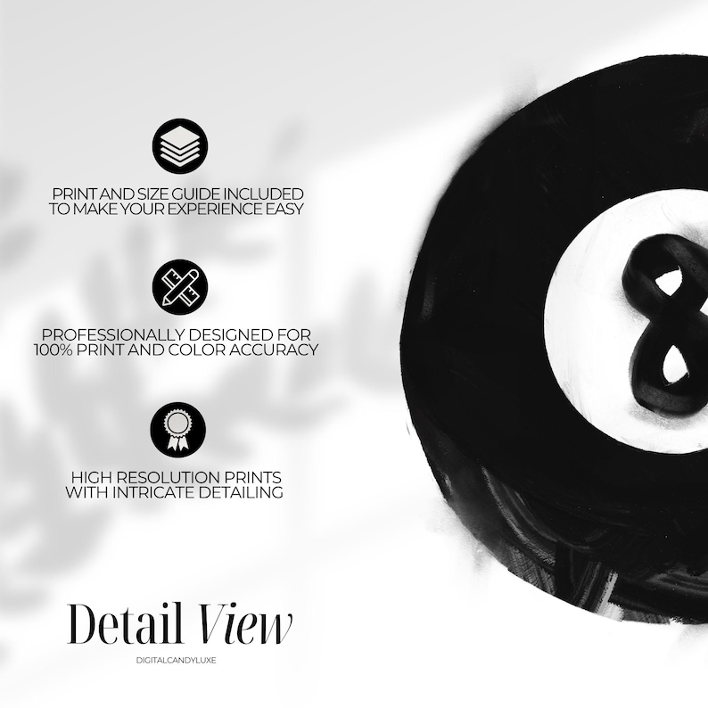 Trendy Print Set of 3 Black and White Wall Art Prints Aesthetic