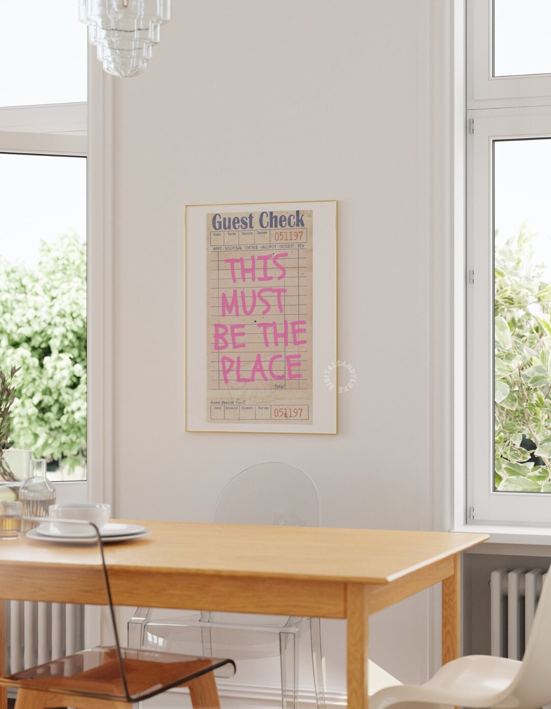 Trendy Printable Art Guest Check Print Wall Art Prints Quote Bar Cart ...