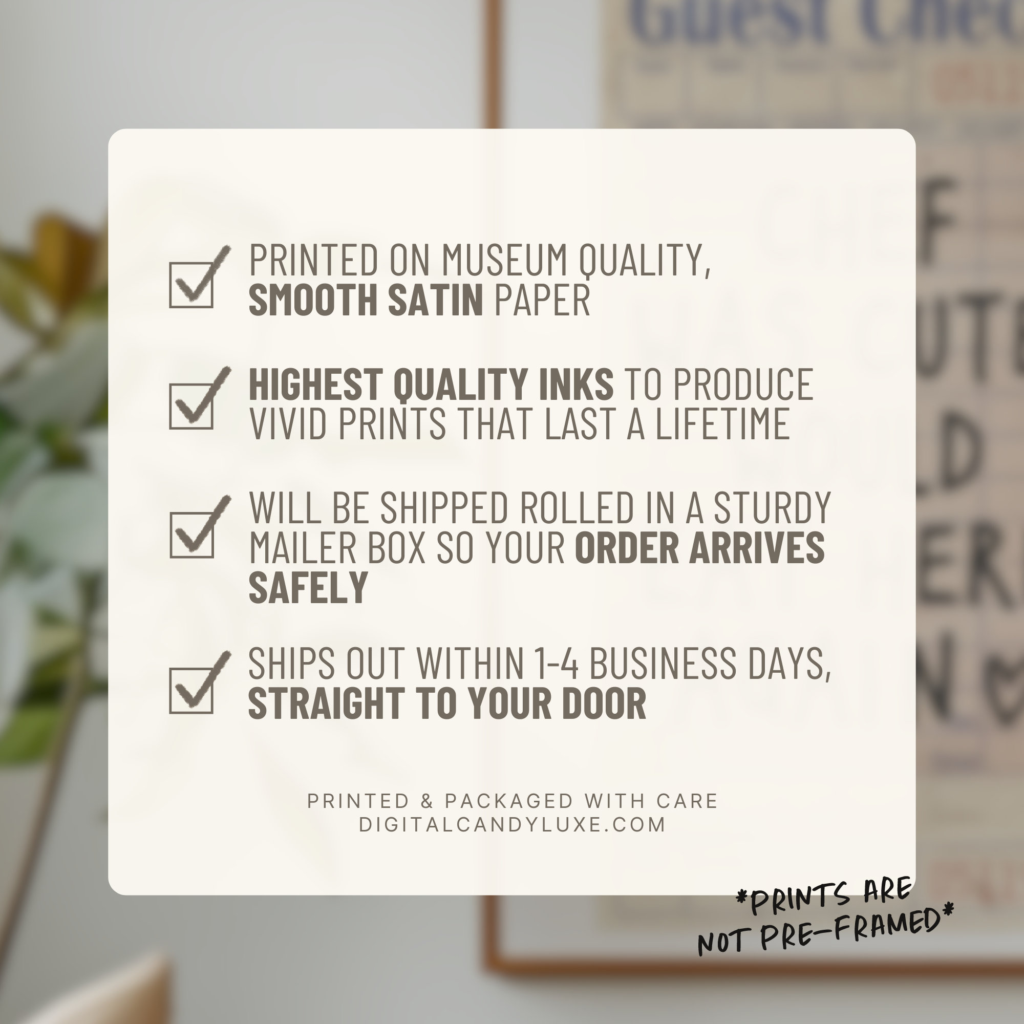 Chef Was Cute Guest Check Poster Trendy Wall Art Prints Kitchen Decor Shipped Wall Prints (Unframed) Apartment Prints And Posters Girly