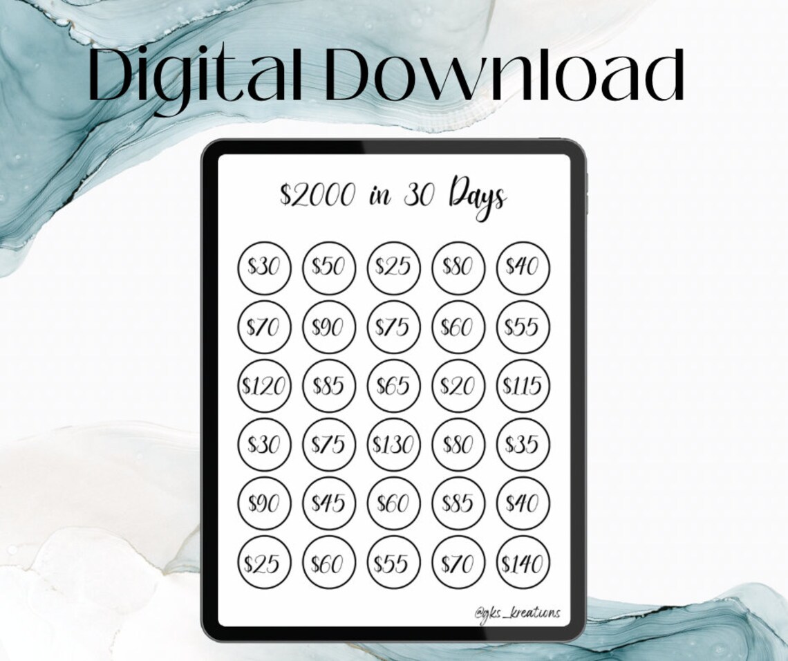 30 Day Challenges | Downloadable | Printable - Etsy