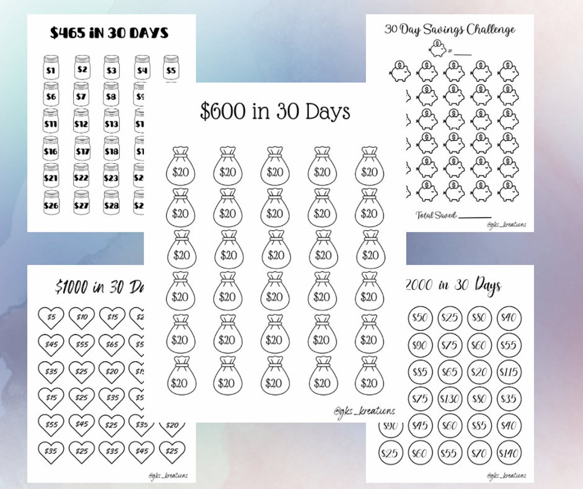 30 Day Challenges | Downloadable | Printable - Etsy