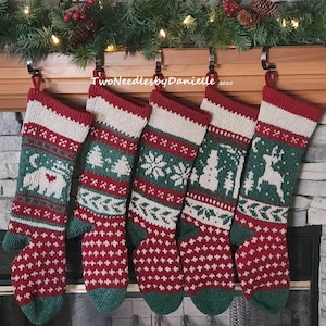 2025 Custom Stockings/Annie Woolens Matching Holiday Stockings  - NO PROFESSIONAL Machine Embroidery