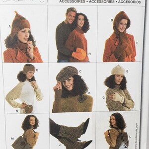 Burda 8127 Hats, Bags, Gloves Sewing Pattern, UNCUT