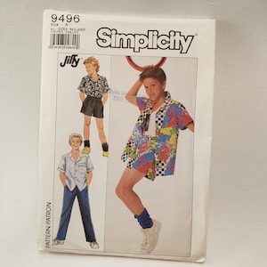 Simplicity 9496, sewing pattern, easy to sew shirt, pull on pants or shorts size 12