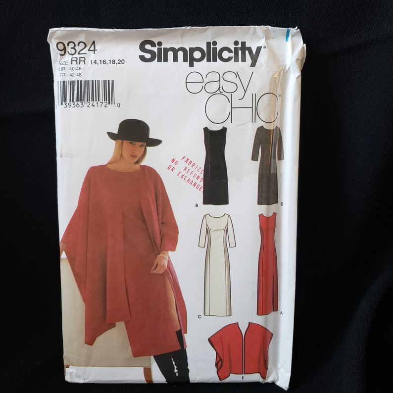 Simplicity 9324 Sewing Pattern for Easy Chic Dress Variations and ...