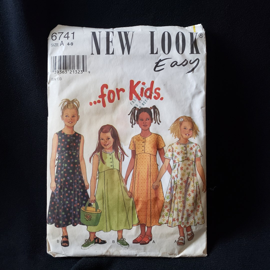 New Look 6741 Sewing Pattern for Girls Dresses Summer Flowy Ankle