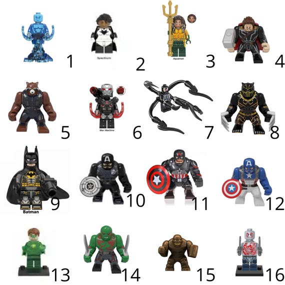 Minifigures Super Eroi Lego Lego Minifigures Series Personaggi