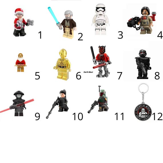 Minifigure Compatibili LEGO Star Wars Personaggi Custom Iconici con  Accessori Unici, Regalo Perfetto per Collezionisti e Fan di Star Wars