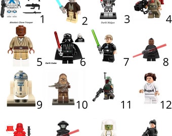 Figurine compatible LEGO Star Wars - Colleziona i tuoi personaggi preferiti della Saga con figure fedelmente riprodotte