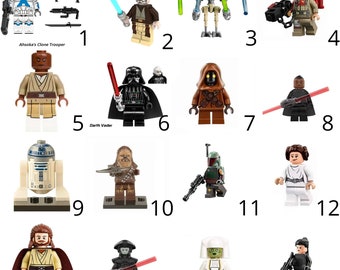 Kompatible Lego Star Wars Minifiguren – Sammlung und Ihre bevorzugten Charaktere aus der Saga mit sofort losgelöster Figur