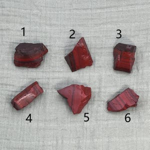 Arizona Red Jasper and Hematite Rough Natural Stone - Banded Red Jasper Jerome Arizona - Root Chakra Healing Crystals - Stones Raw Rock.