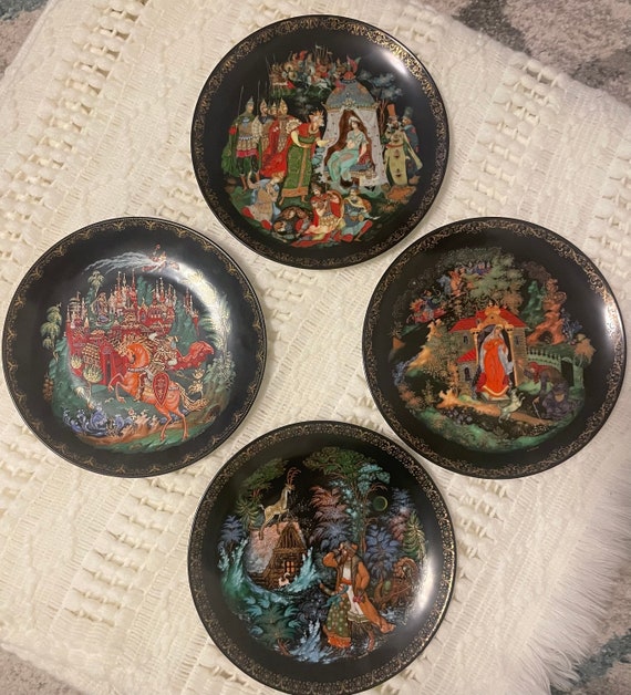 手作りのロシアの装飾皿。 - Etsy 日本
