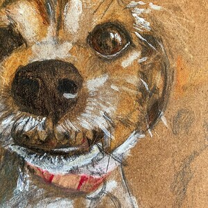 Ritratto di cane disegnato a mano - Stampa di qualità eccellente in formato A4