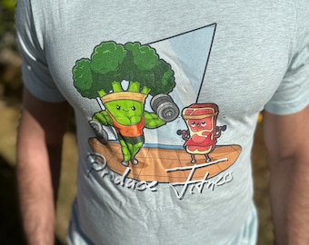 Funny Gym Shirt: Produce Fitness Graphic Tee