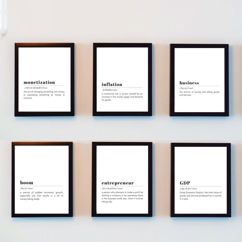 Office Wall Art Set 110 PRINTABLES Home Office Decor Etsy