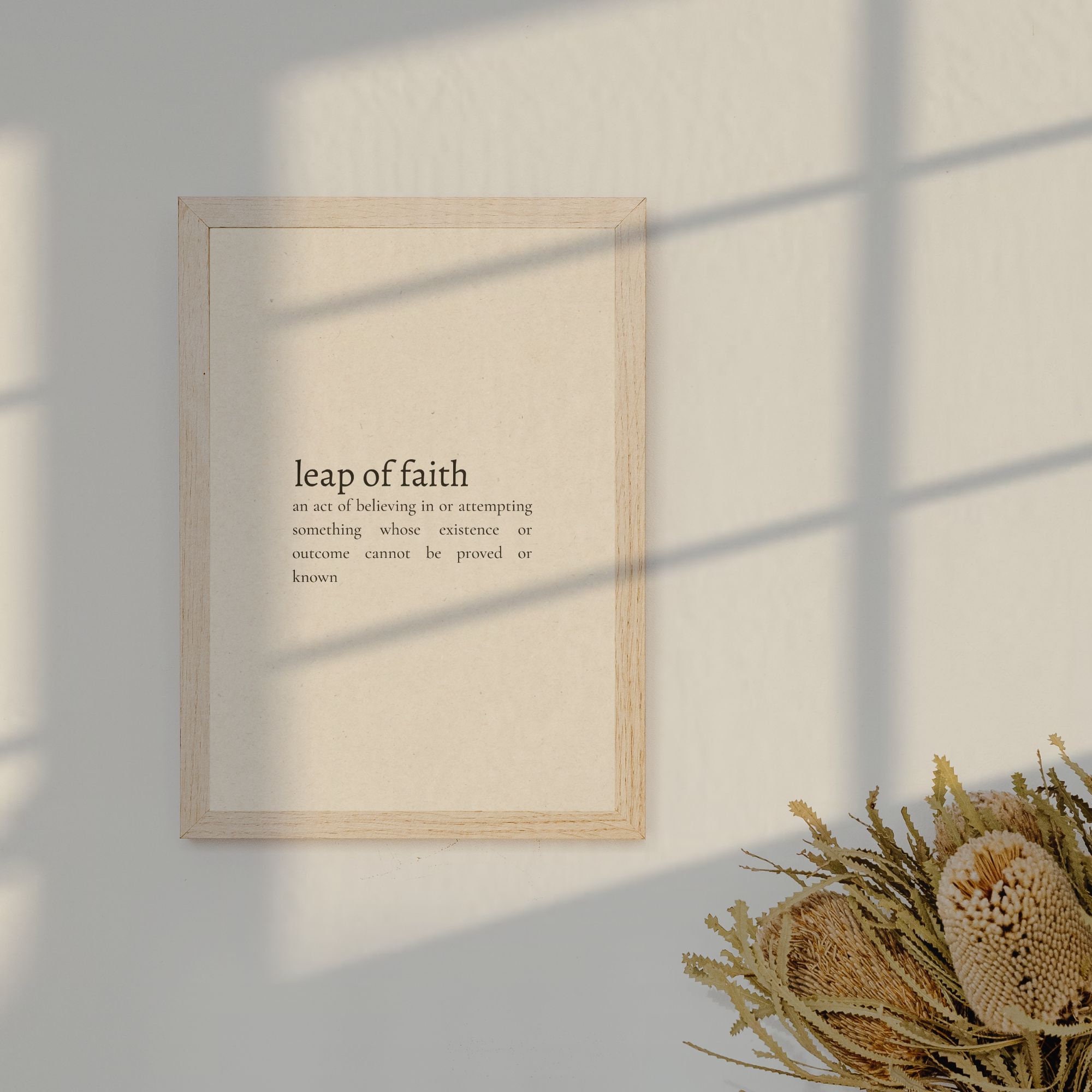 Leap of Faith Definition | Faith Quotes | Printable