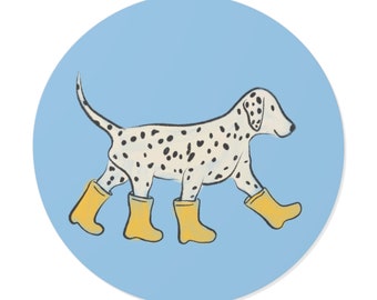 Hundeaufkleber, süßer Hundeaufkleber, wasserdichter Aufkleber für Laptop oder Wasserflasche, Tieraufkleber, Dalmatineraufkleber Hochwertige Vinyl-Aufkleber