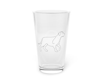 Beer Glass for Dog Lover - Barware - Drinking Glass - Dog Lover - Gifts for Him - Gifts for Her - Labrador 16oz Pint Glass