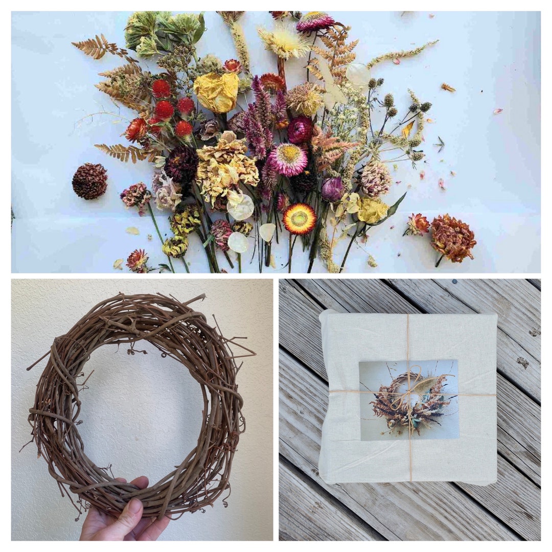 DIY Dried Flower Wreath Kit 10 or 5 Wreath Etsy