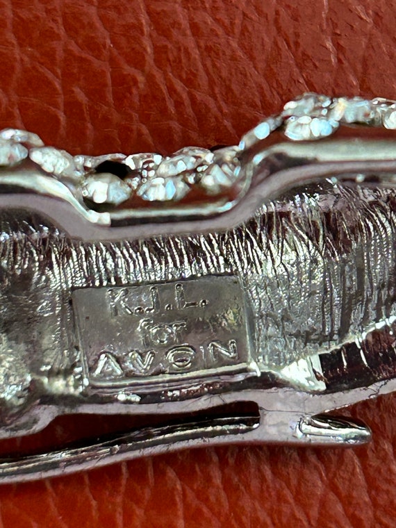 Vintage KJL rhinestone leopard brooch. Signed KJL… - image 5