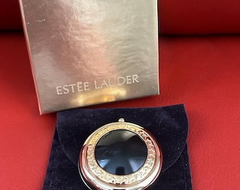 Vintage Estée Lauder ‘The Attitude’ mood changing compact. Limited Edition. Signed, with original box and pouch.