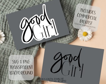 Booktok PNG, SVG & PDF. Good Girl. Booktok Stickers. Spicy Romance. Dark Romance. Booktok Smut. Digital Download.