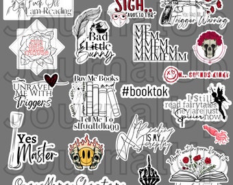 20 oz Skinny Tumbler Design W9.3xH8.2. Spicy PNG Download. Dark Spicy Romance Sticker Collage. Smut Sticker Collage PNG Download. Booktok.