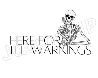 Booktok PNG. Booktok SVG. Here for the Warnings. Booktok Stickers. Spicy Romance. Dark Romance. Booktok Smut. Digital Download.