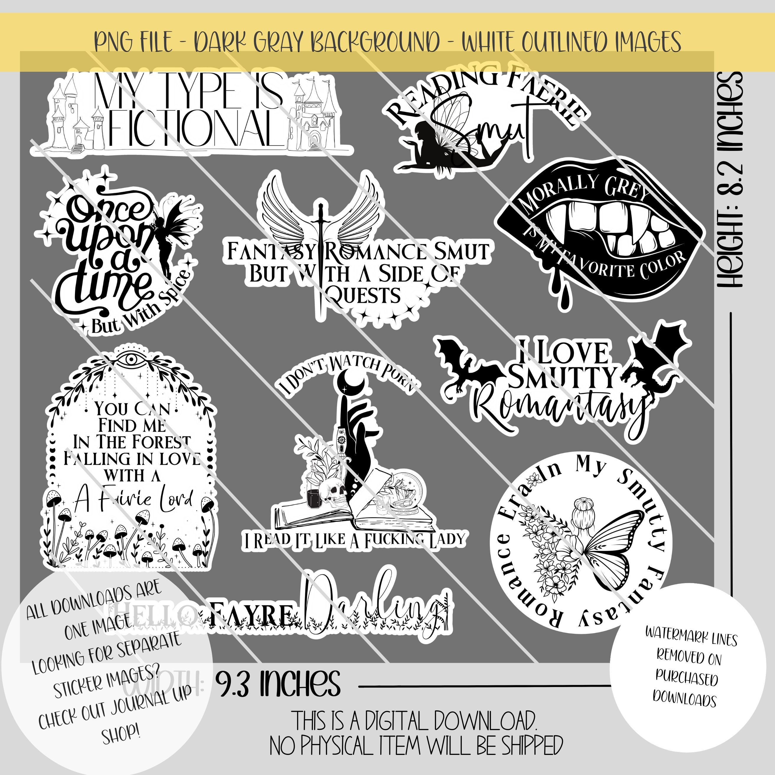 Fantasy Smut | 20oz Tumbler Design. Smut PNG. Dark Romance. Spicy