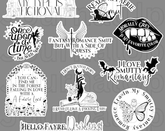 Fantasy Smut | 20oz Becher Design. Schmutz PNG. Dunkle Romantik. Würzige Romantik. Buchtok. Bücherwurm. Ruß. Kindle-Aufkleber. Schmutz Sticker.