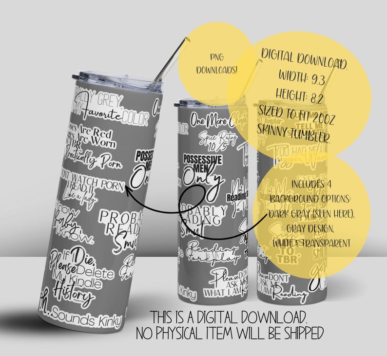 Buchtok PNG. 20oz Becher PNG. Booktok Zitate PDF. Booktok Sticker. Dunkle Romantik. Schmutz Sticker. Smut png. Buchtok png. Würzige Romantik. Bild 9