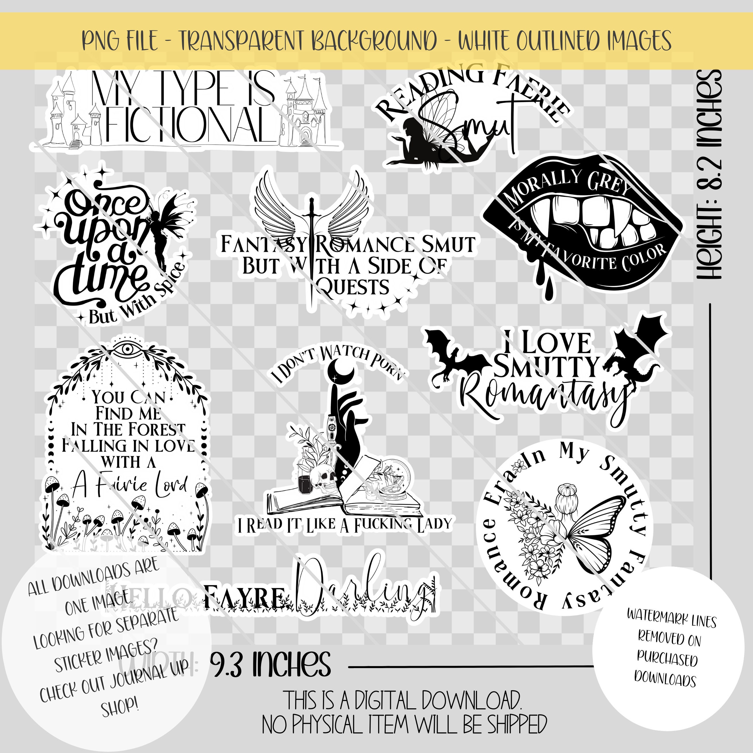 Fantasy Smut | 20oz Tumbler Design. Smut PNG. Dark Romance. Spicy
