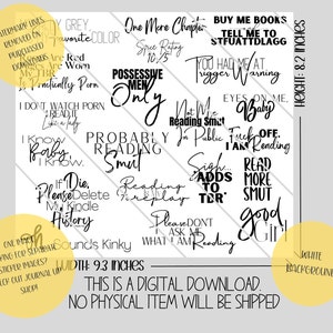 Buchtok PNG. 20oz Becher PNG. Booktok Zitate PDF. Booktok Sticker. Dunkle Romantik. Schmutz Sticker. Smut png. Buchtok png. Würzige Romantik. Bild 6