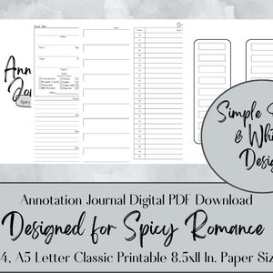 Annotation Kit | Annotation Journal | #Booktok | Spicy Romance | Annotated Books | Annotating | Annotation Supplies | Annotation Bookmark