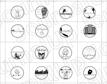 Spicy Romance. 1 INCH Circle Tropes. Great for Journaling. Spicy Romance Stickers. Dark Romance Stickers. Smut PNG. Booktok. Booktok PNG.