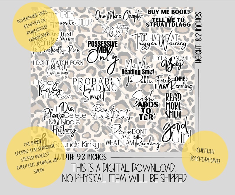 Buchtok PNG. 20oz Becher PNG. Booktok Zitate PDF. Booktok Sticker. Dunkle Romantik. Schmutz Sticker. Smut png. Buchtok png. Würzige Romantik. Bild 7