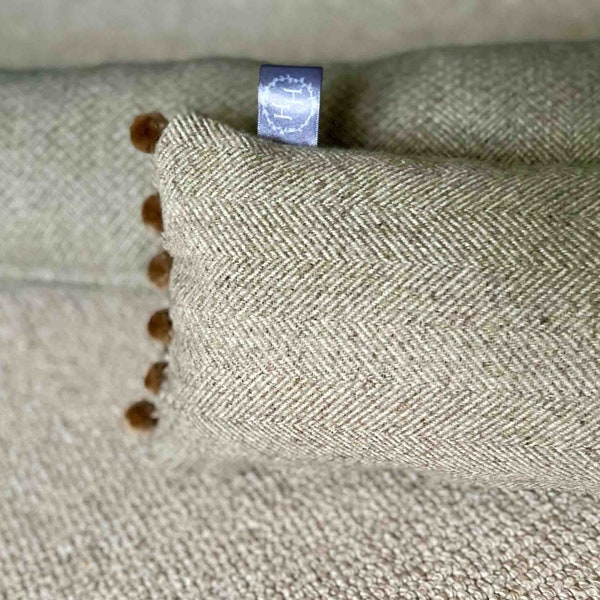 Zugluftstopper in Stein Tweed, Luxus Personalisierte Wohnaccessoires, Gold, Braun, Natürlich, Neutral