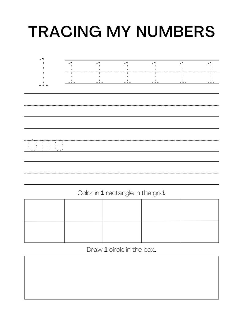 Letters and Numbers Tracing Printable Worksheet - Etsy