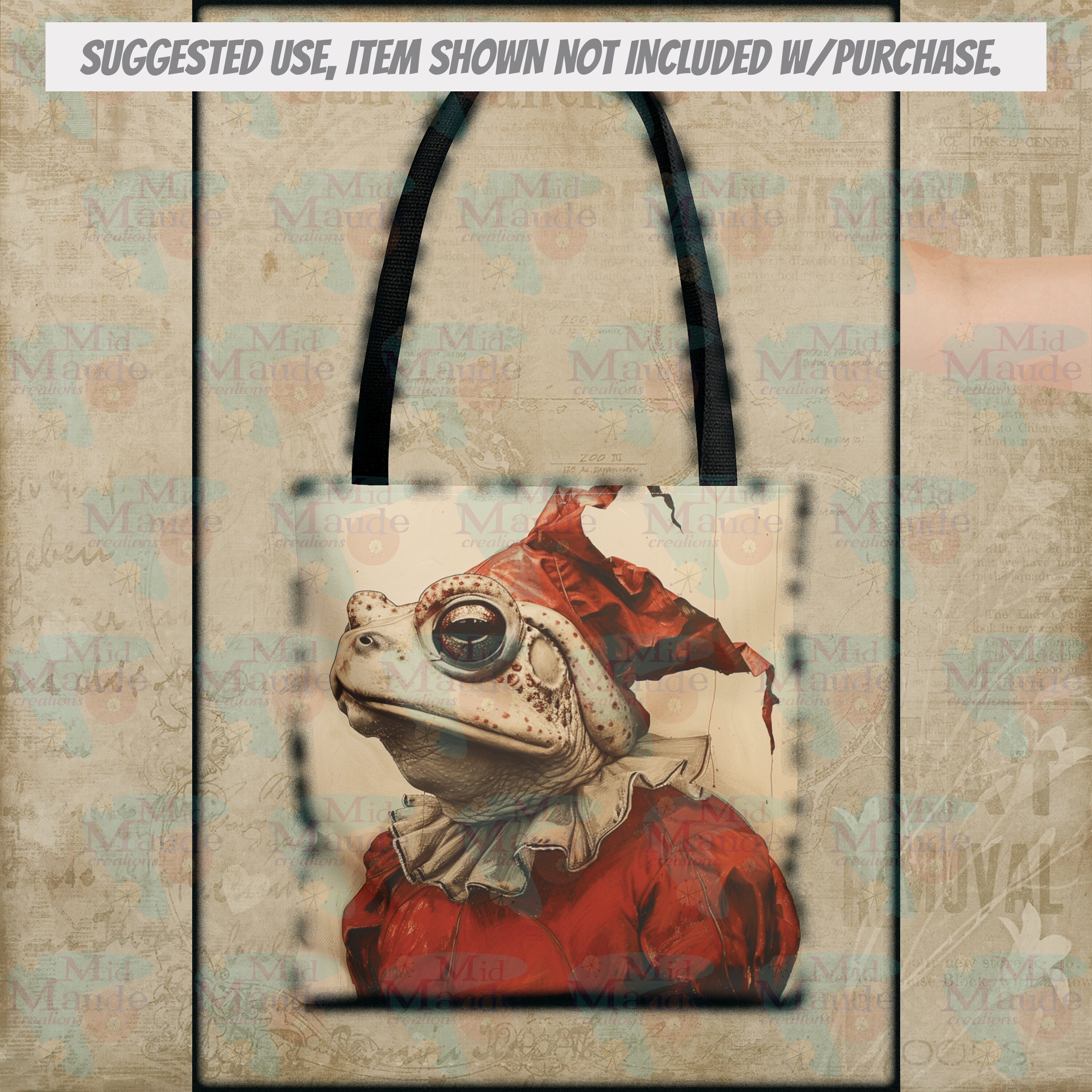 Harlequin Toads, Distressed Pics of Clown Frogs, Set of 4 Digital ...