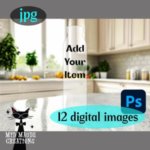 Countertop and Tabletop Mockups digital background images for DIY promo bundle of 12 jpg images psd files for creating unique listing photos