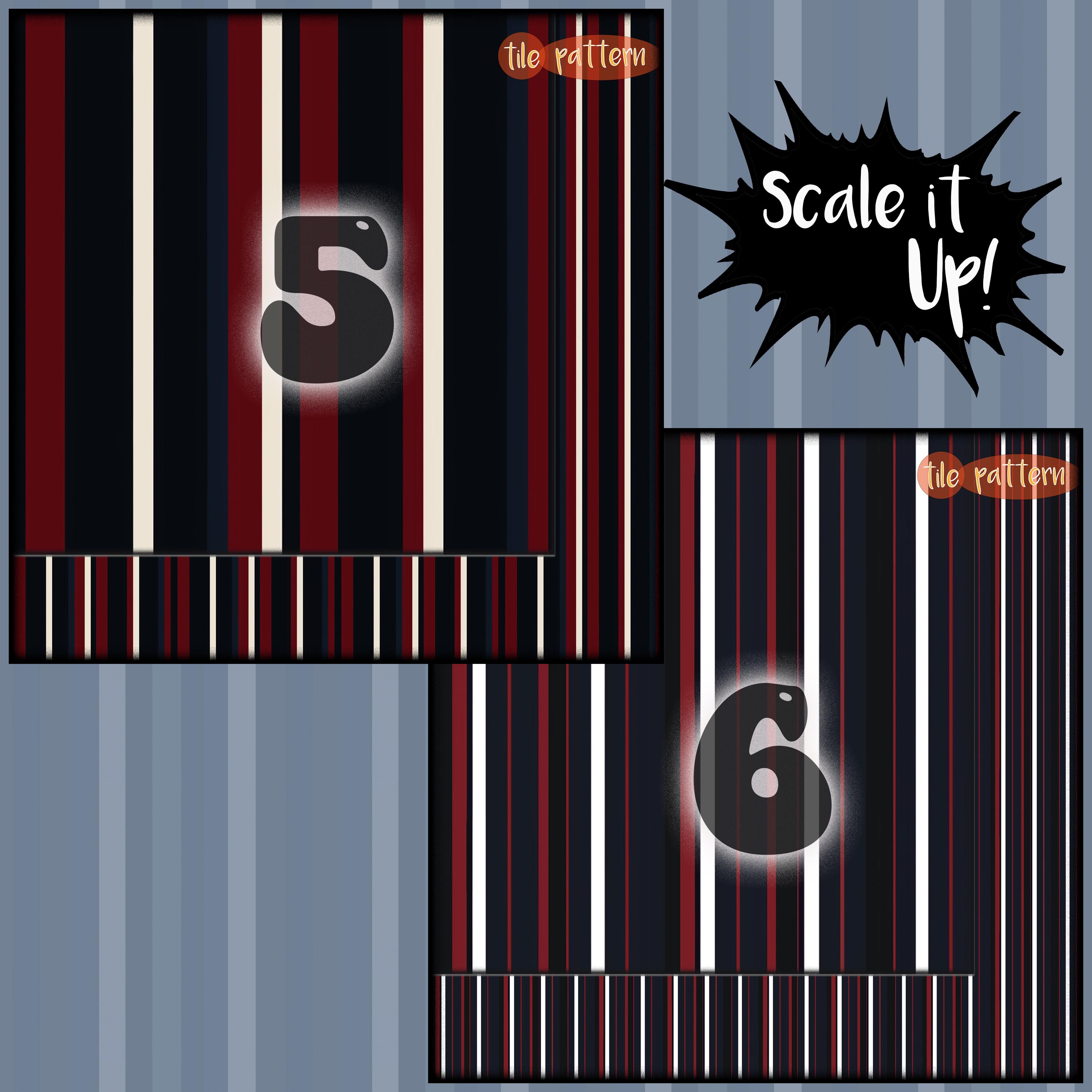Manly Line Pattern Manly Stripes Navy Digital Paper Set of 20 Downloadable Seamless ...