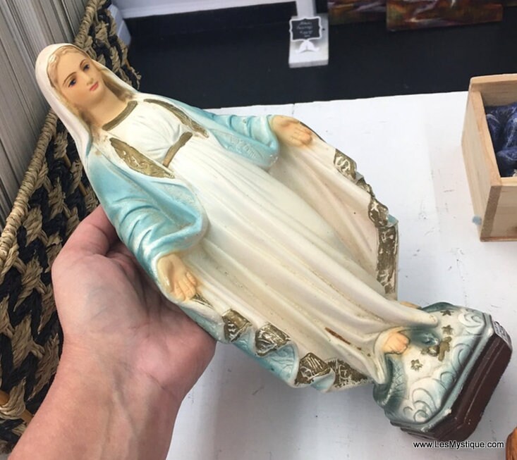 14 Vintage Crowned Queen of Heaven Statue Virgin Mary Sculpture Our