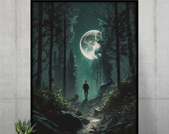 Fantasy Forest Digital Art Print