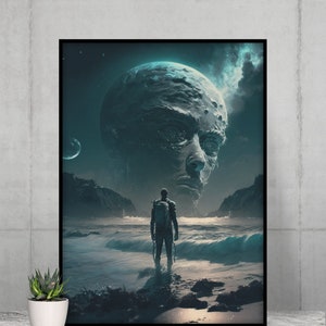 Wanderer Digitaldruck Kunst im Anime Style