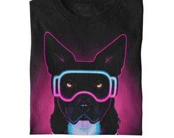 Cute Dog Technicolor Dog tshirt