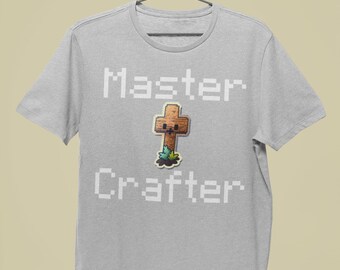 Master Crafter Minecraft inspired Easter tshirt