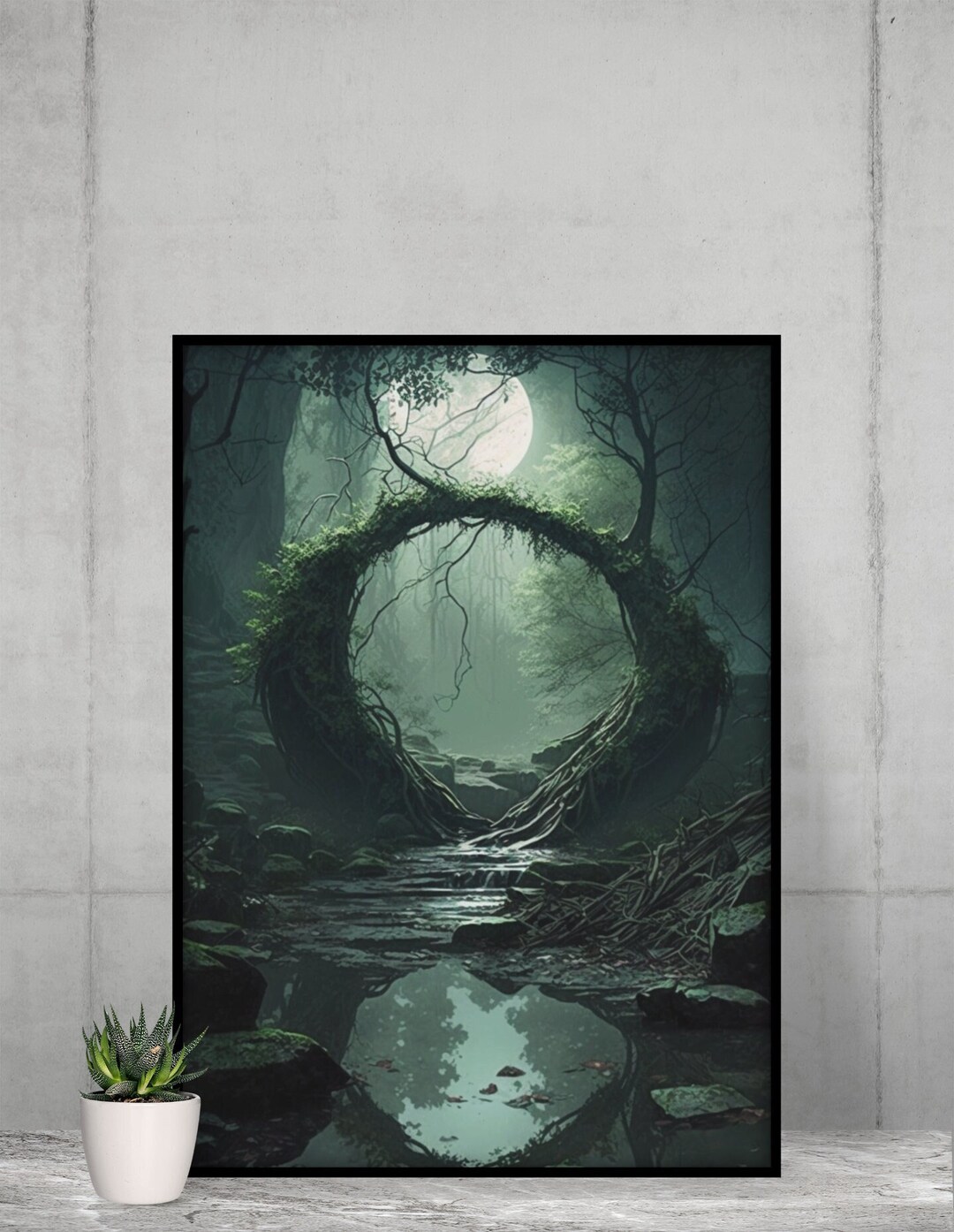 Fantasy Forest Digital Art Print - Etsy