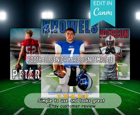 Football Player Sign Examples Football Yard Signs For Players