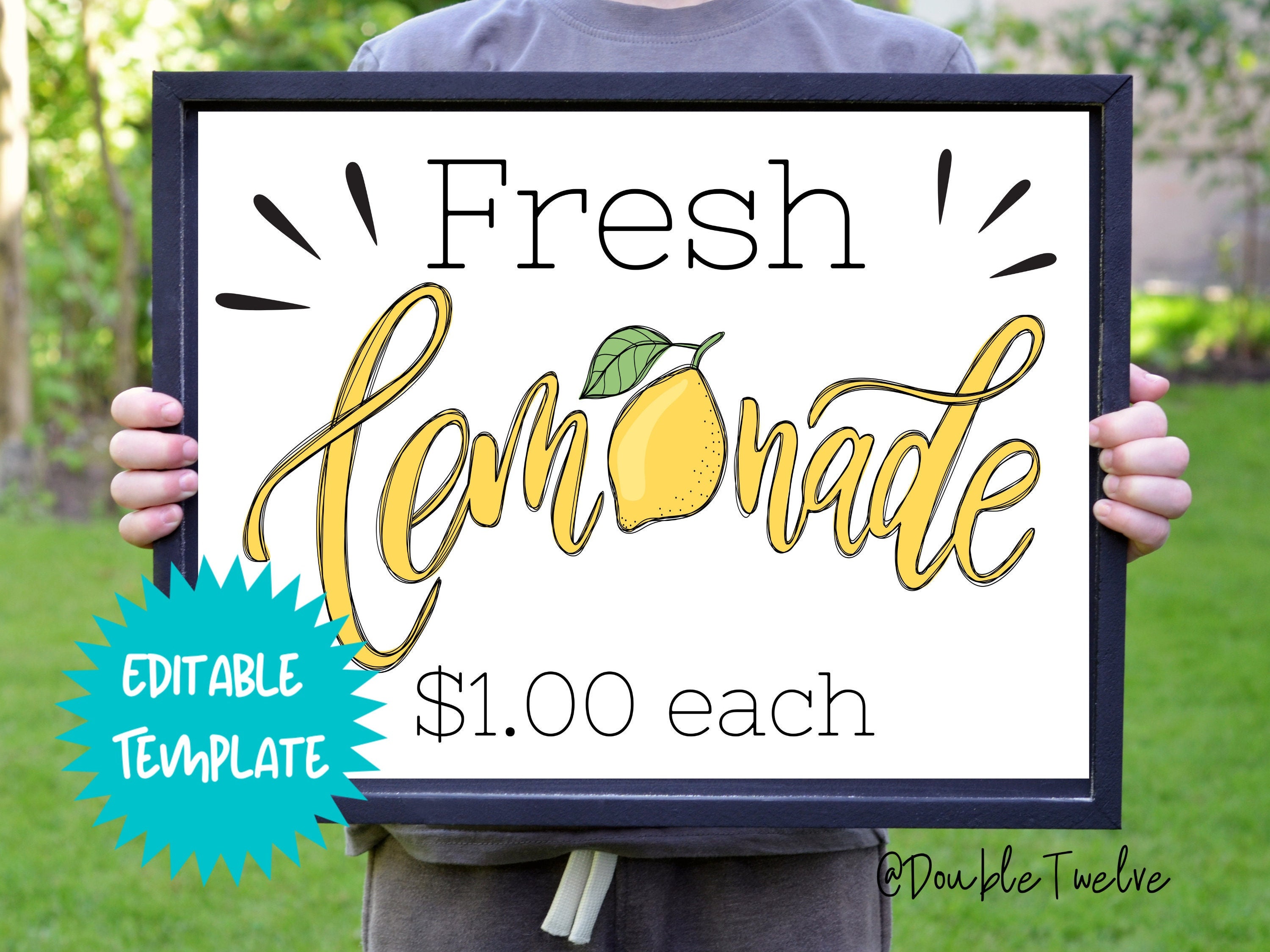 Lemonade Stand Sign Printable Lemonade Stand Sign Printable