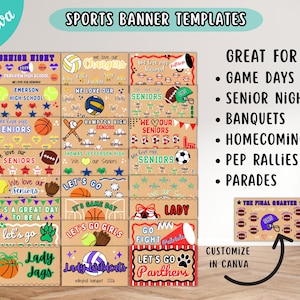 50+ Sports Signs Template Bundle – Banner Mockup Set, Round Sign ...